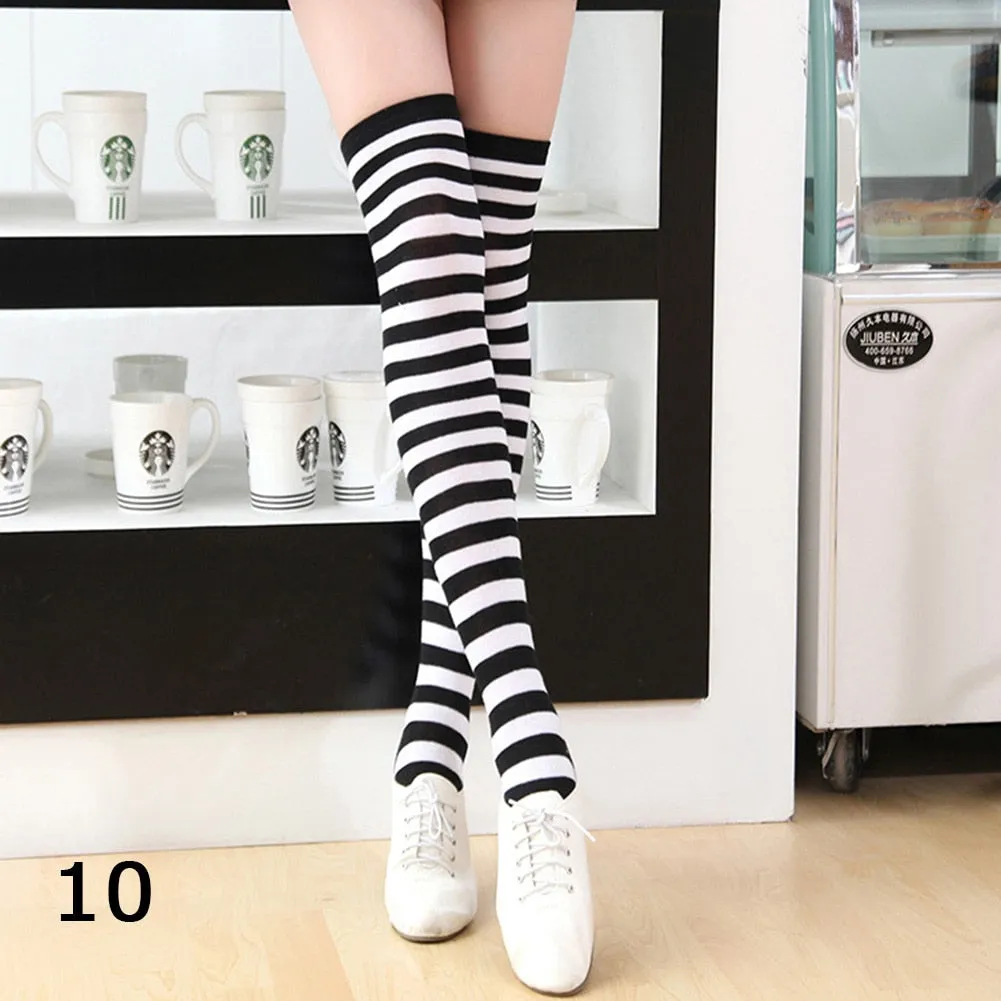 NEW Knee Socks Women Cotton Thigh High Over The Knee Stockings For Ladies Girls 2020 Warm 80cm Super Long Stocking Sexy Medias