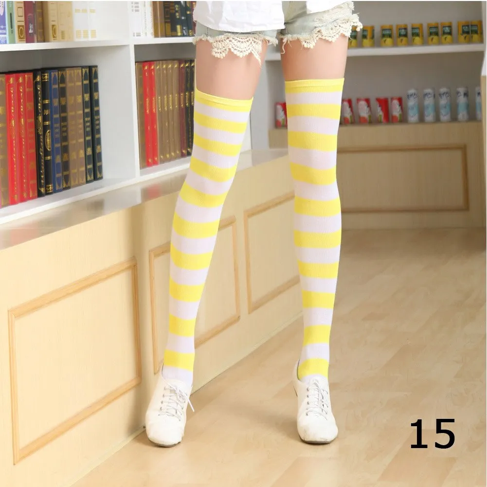 NEW Knee Socks Women Cotton Thigh High Over The Knee Stockings For Ladies Girls 2020 Warm 80cm Super Long Stocking Sexy Medias