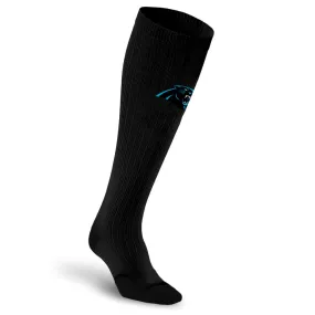 NFL Black Compression Socks, Carolina Panthers