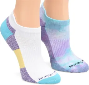 Nurse Mates Compression Anklet 2pk - Violet Mist Tie Dye NA003959