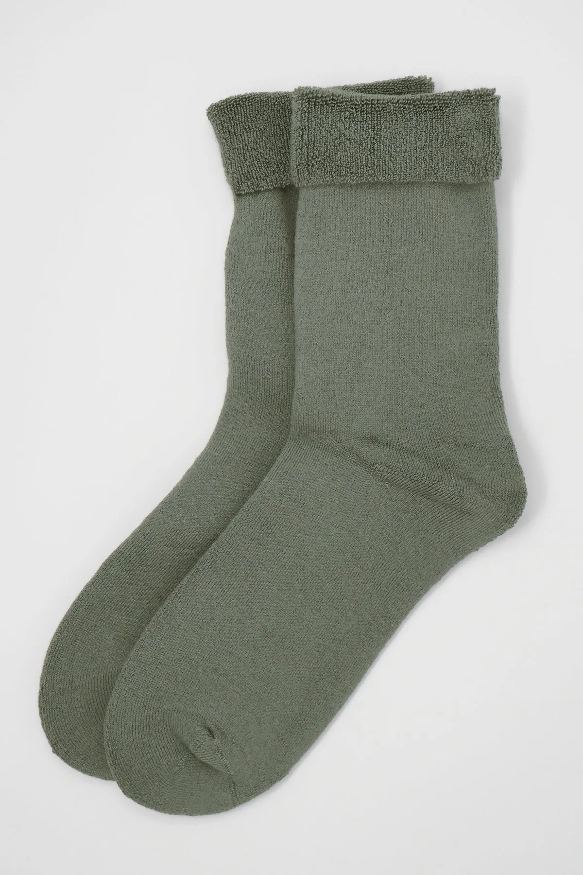 Plain Men's Bed Socks - Grey