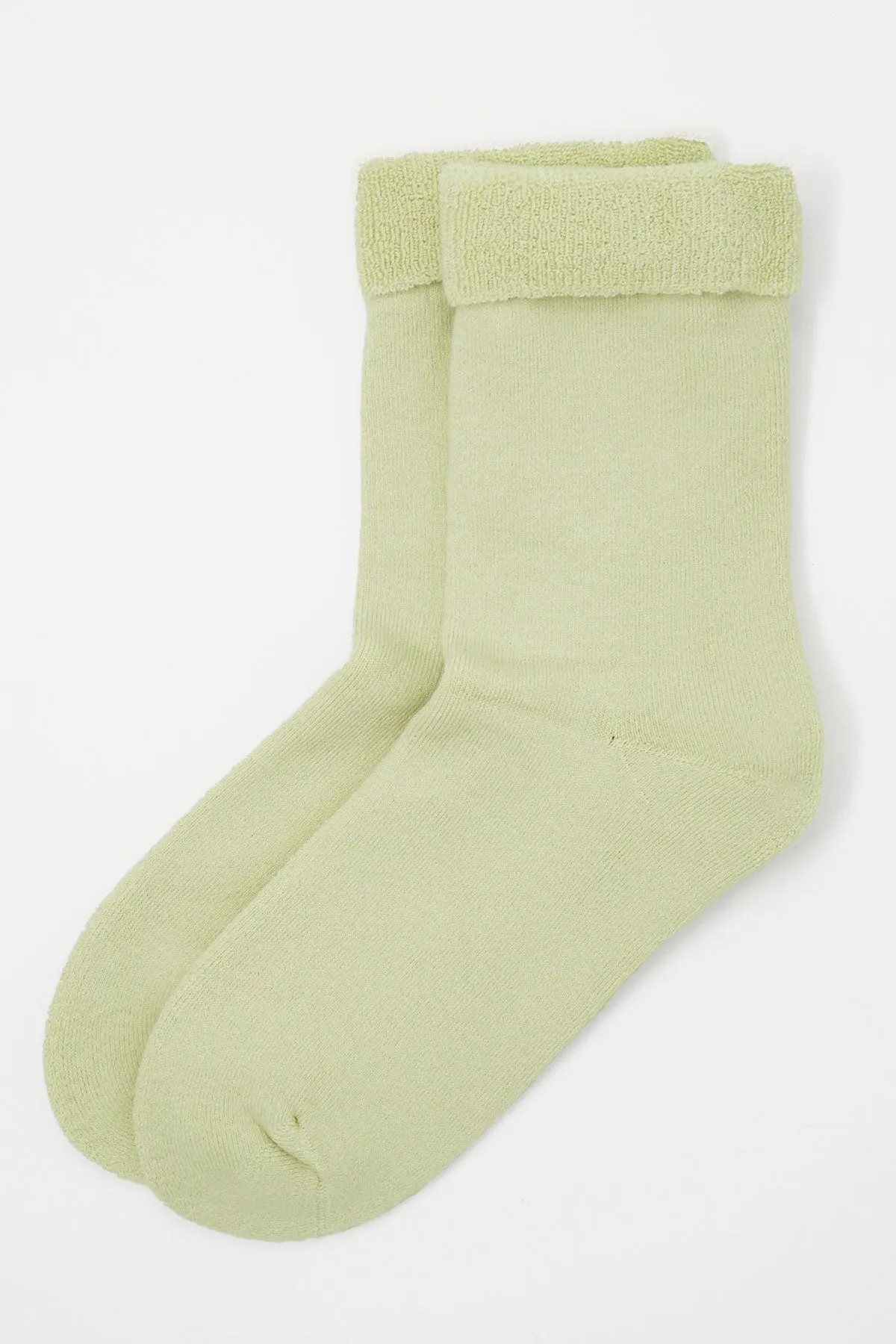 Plain Women's Bed Socks - Cream