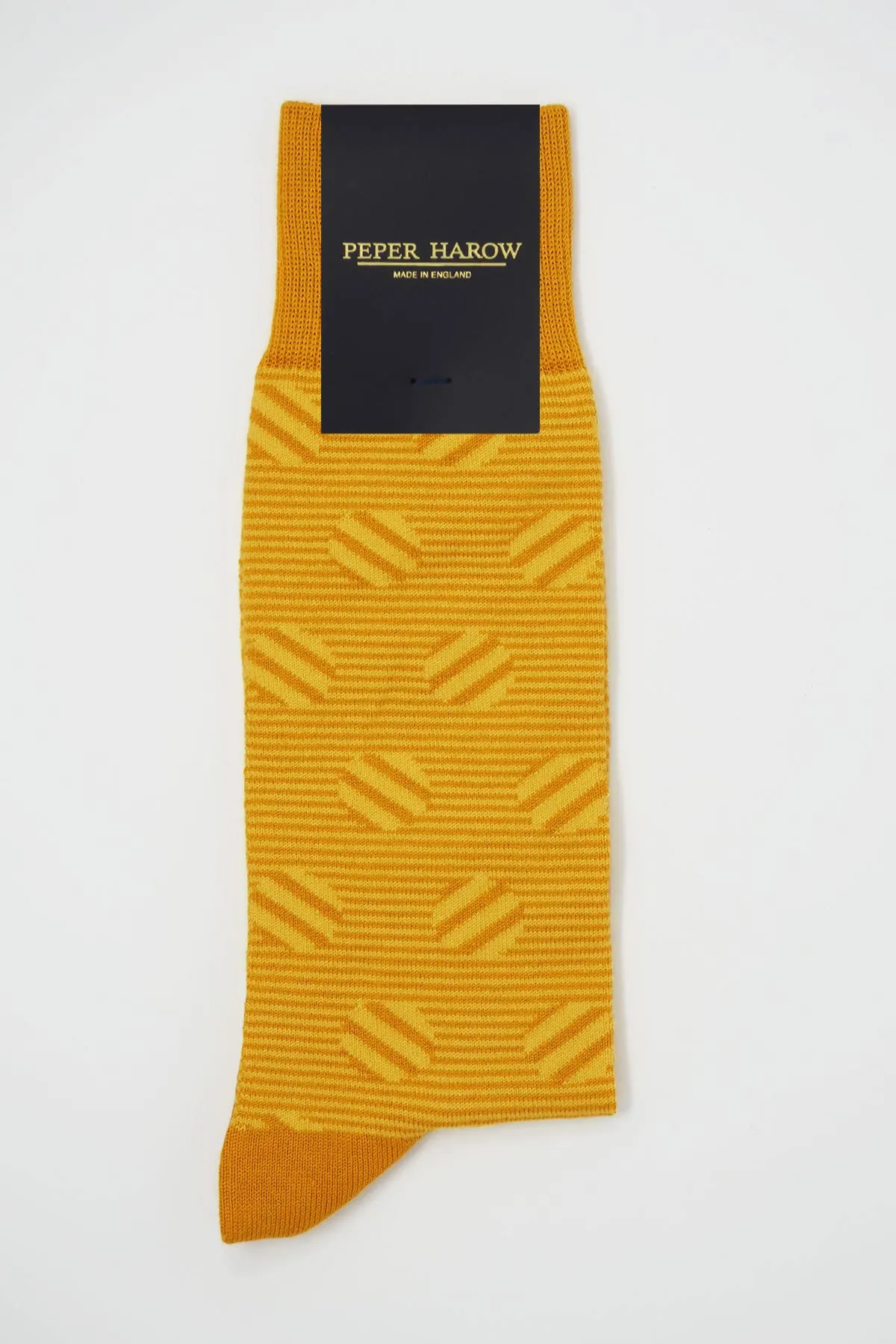 Polka Stripe Men's Socks - Butterscotch