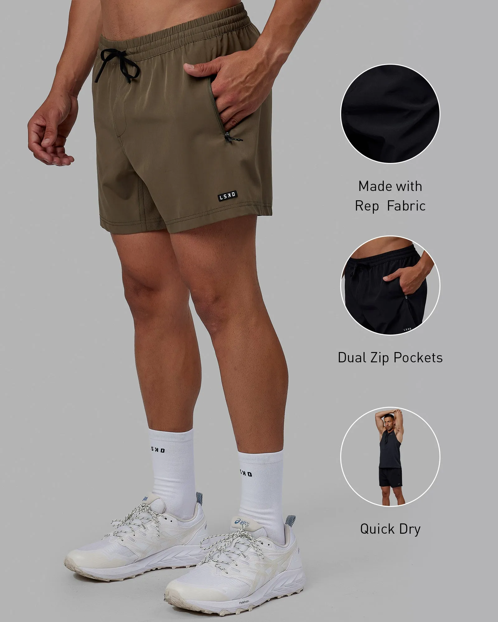 Rep 5'' Performance Shorts - Olive Leaf