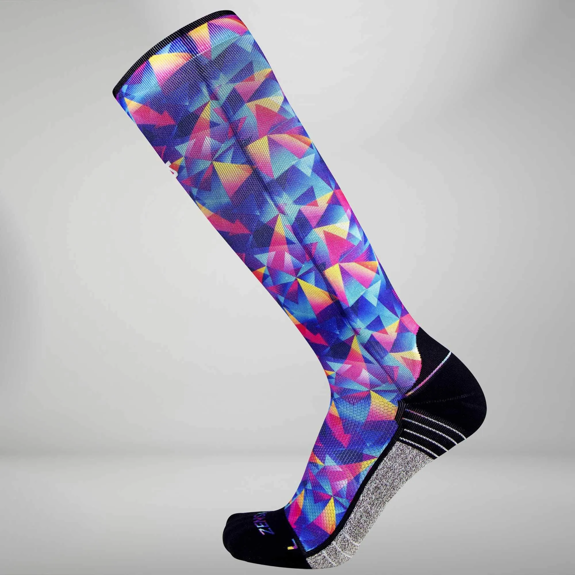 Retro Triangles Compression Socks (Knee-High)