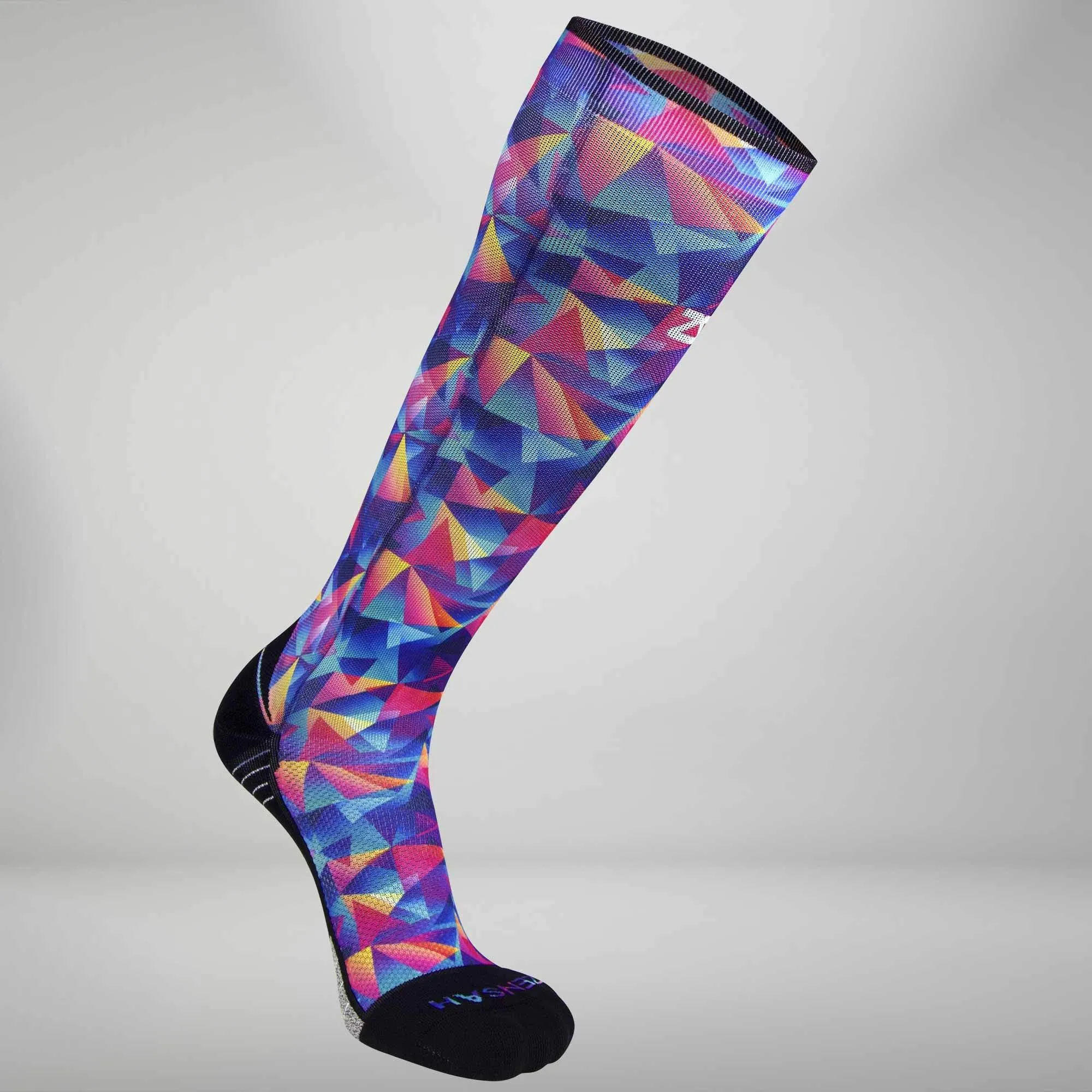 Retro Triangles Compression Socks (Knee-High)