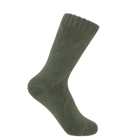 Ribbed Cuff Women's Bed Socks - Grey