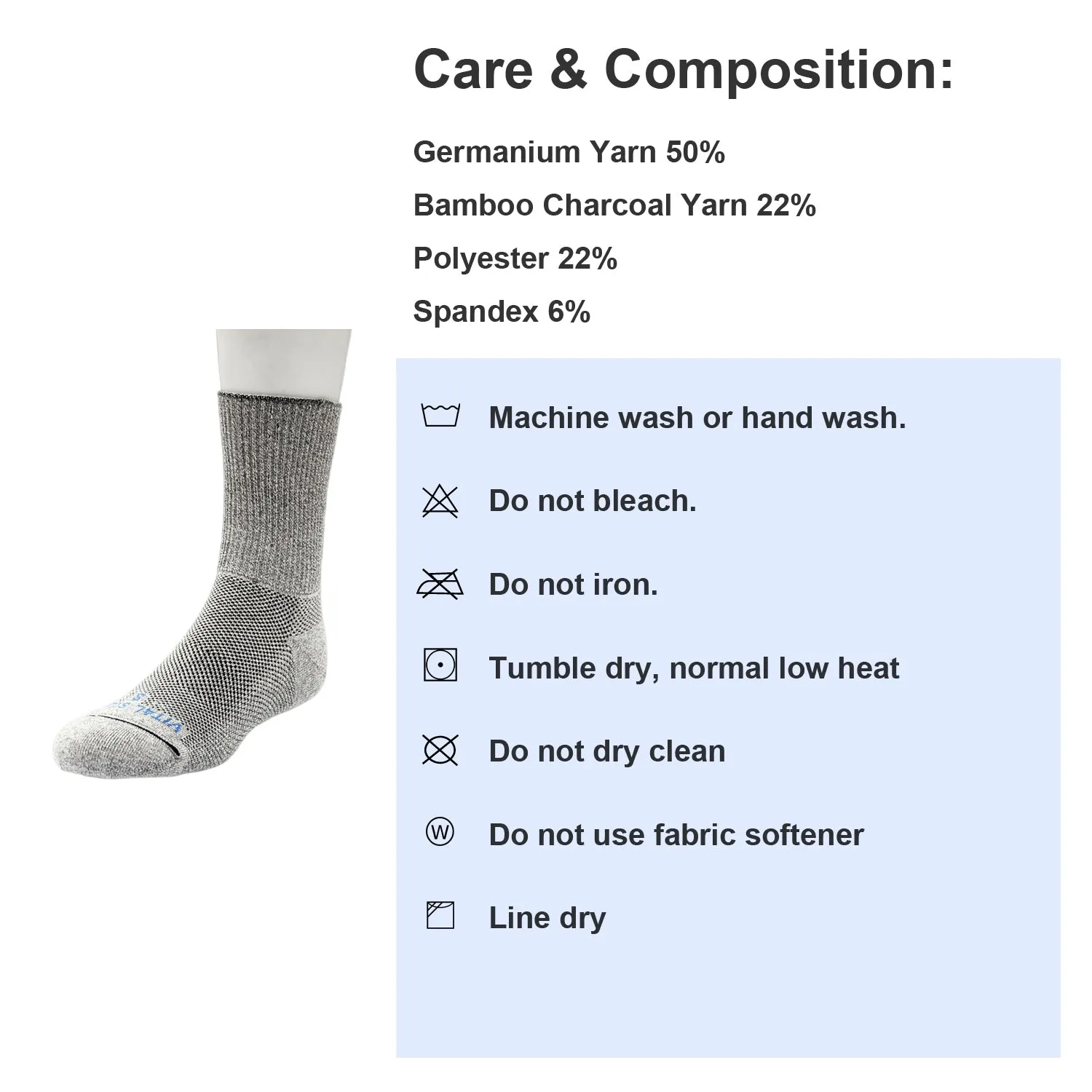 Seamless Diabetic Socks (Long) (3 Pairs)