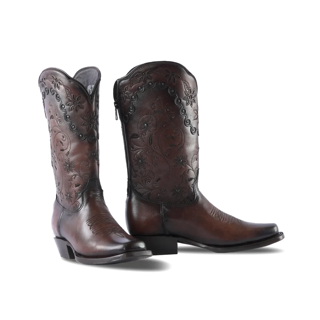 Texas Country Women's Western Boot Bora Café E785