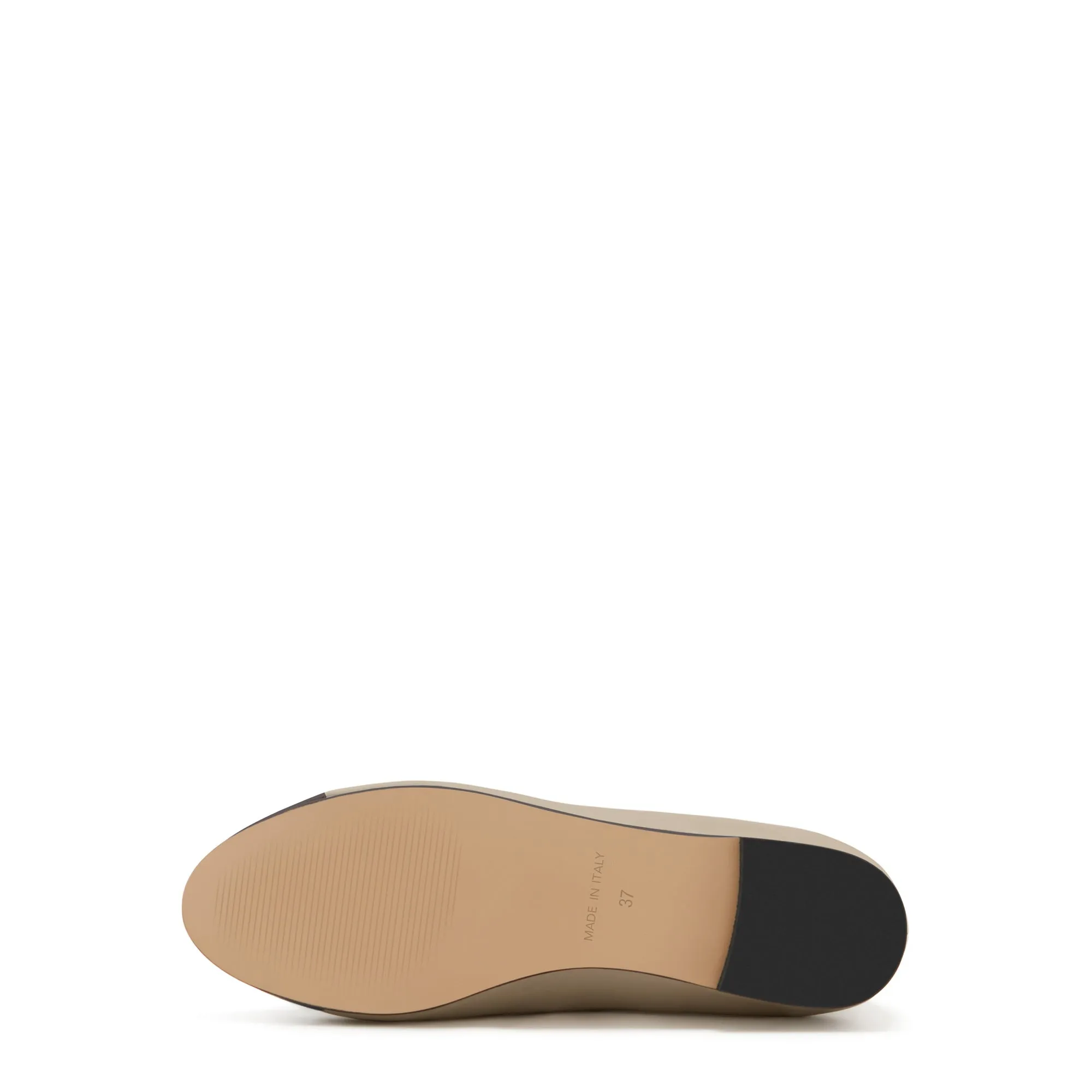 Vendôme Ynes taupe calfskin leather ballerinas