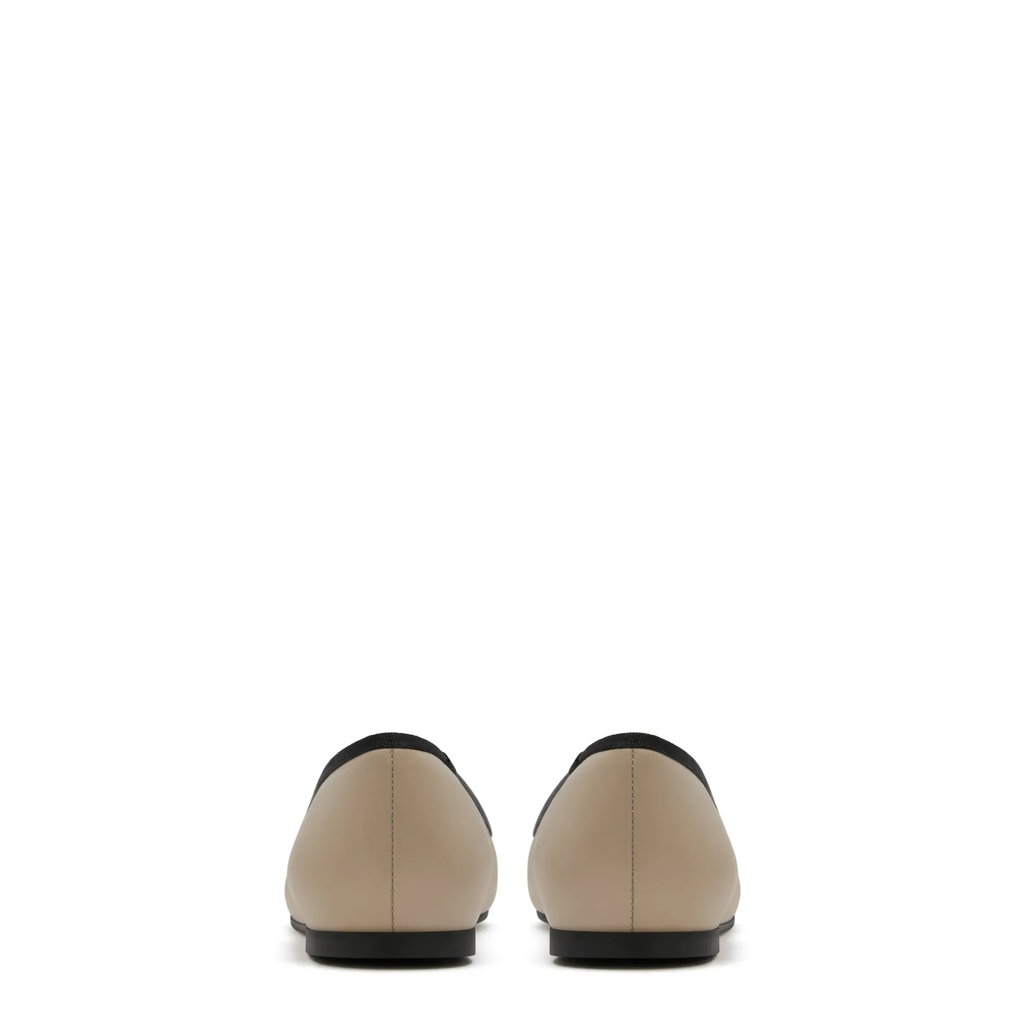 Vendôme Ynes taupe calfskin leather ballerinas