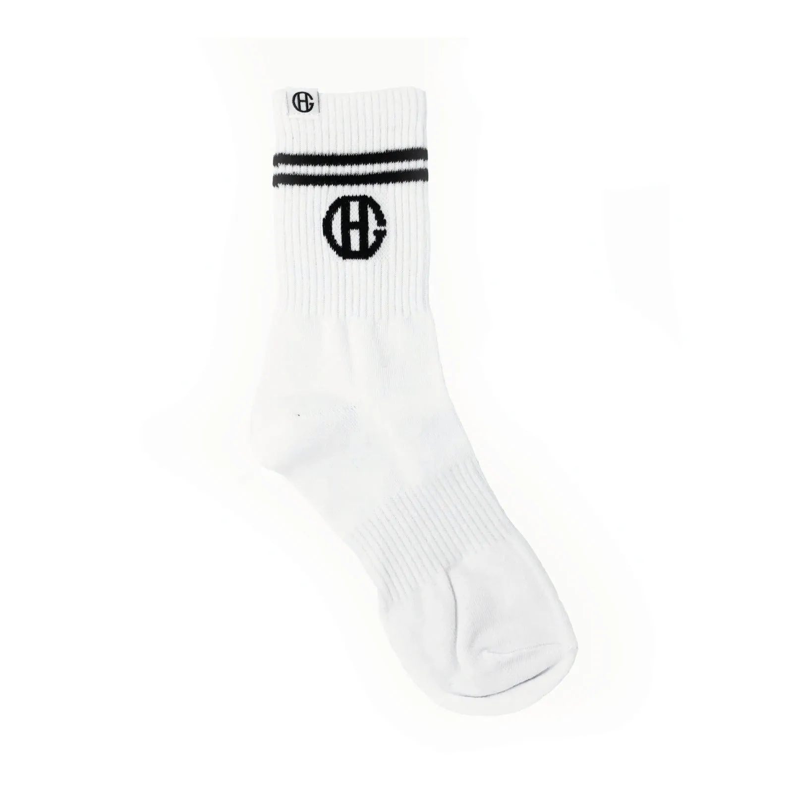 White Striped Sports Socks