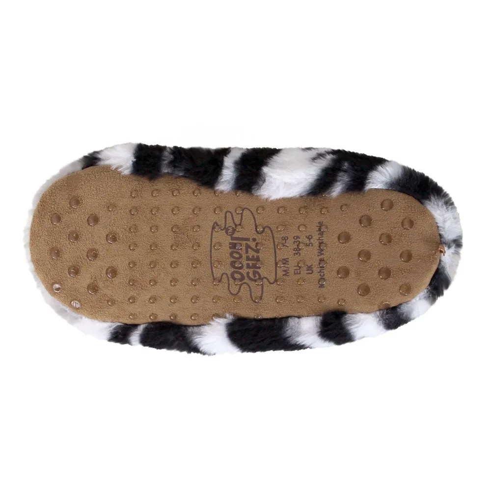 Zebra Sock Slippers