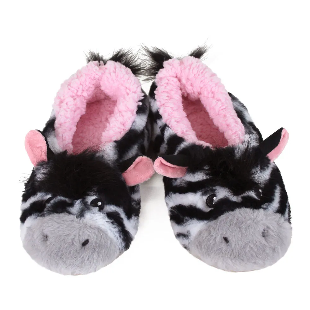 Zebra Sock Slippers